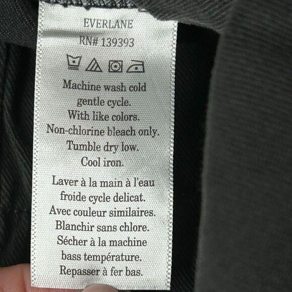 Everlane The Easy Pant Black Pull On Straight Leg Heavyweight Twill Men's XL NWT - Picture 12 of 13